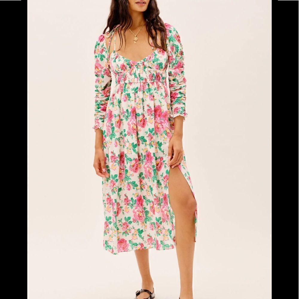 Becca Midi Dress, Ivory - Picture 4 of 5